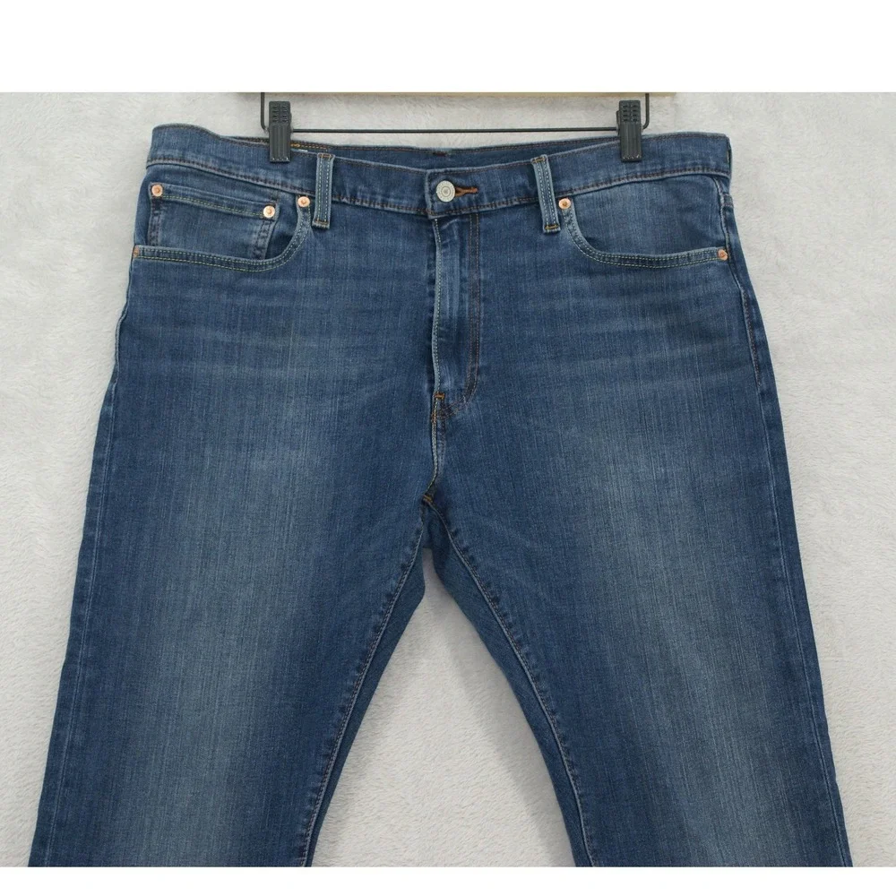 Levis 512 Slim Taper Jeans Mens 36x32 Stretch Blue Denim Pants Medium Wash